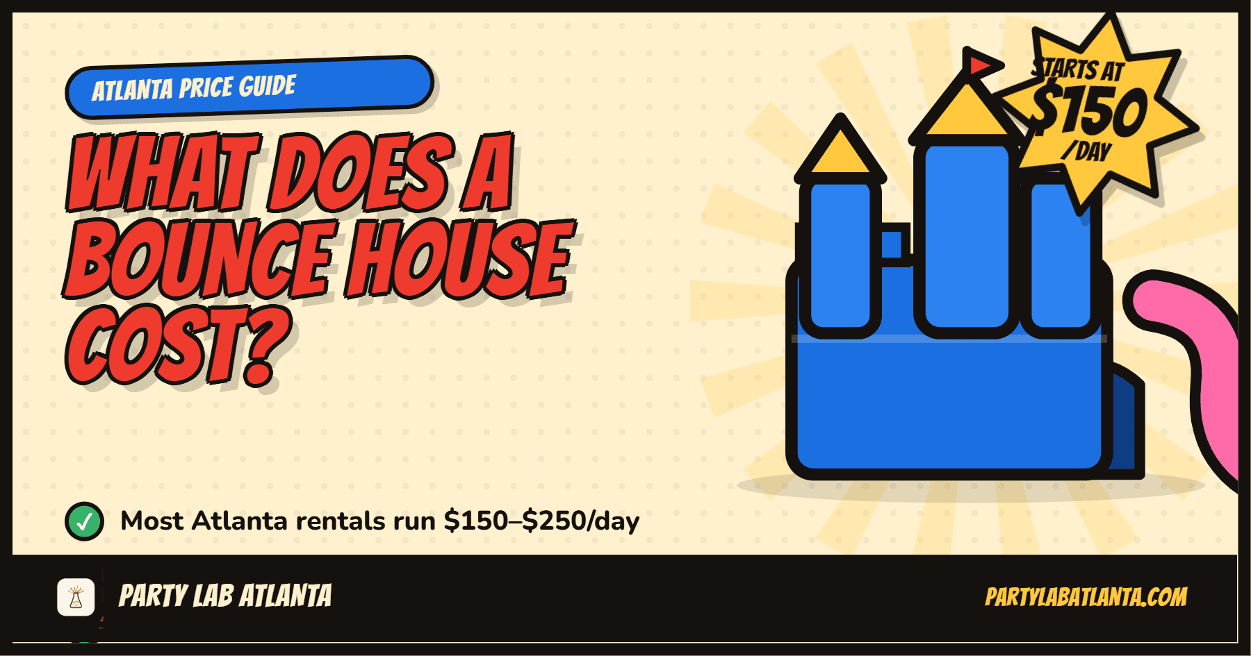 How much does a bounce house rental cost in Miami?